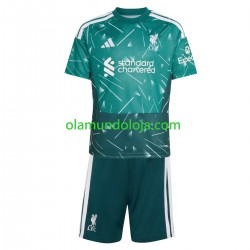 Camisola Liverpool Guarda-redes Criança Equipamento Primeiro 2026-2027 Manga Curta